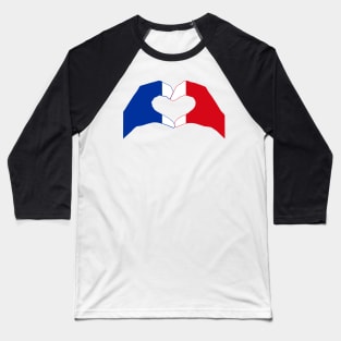 We Heart France Patriot Flag Series Baseball T-Shirt